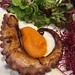 Que tal una Ensalda de pulpo con pure de boniato? Ñam, ñam, para comersela!!!